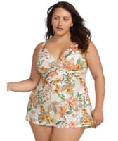 Artesands La Dolce Vita Delacroix Cross Over D-G Cup Swimdress - White Swim