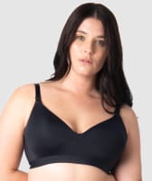 Hotmilk Infinite T-Shirt Wirefree Nursing Bra - Black Bras
