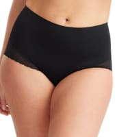 Nancy Ganz Revive Lace Waisted Brief - Black Shapewear