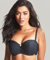 Panache Swim Marianna D-H Cup Bandeau Bikini Top - Black Swim