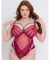 Scantilly Senses Plunge Bodysuit - Cherry Purple Bodysuits & Basques