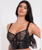 Scantilly Tough Love Longline Balcony Bra - Black Bras