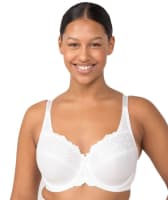 Triumph Embroidered Minimizer Bra - White Bras
