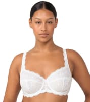 Triumph Essential Lace Balconette Bra - White Bras 