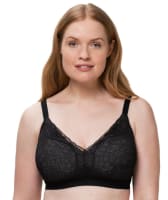 Triumph Fit Smart Plunge Padded Wire-free Bra - Black Bras