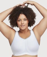 Glamorise High Impact Seamless Sports Bra White Bras