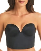 Finelines Refined Low Back Longline Bra - Black Bras