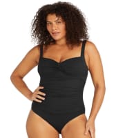 Artesands Aria Botticelli Twist Front C-DD Cup One Piece Swimsuit - Black Swim