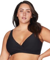 Artesands Recycled Hues Delacroix Cross Front D-G Cup Bikini Top - Black Swim