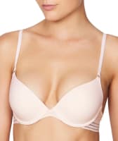 Me. by Bendon Stripe Elastic & Papertouch Demi Bra - Silver Peony Bras 