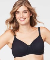 Cake Maternity Croissant Seamless Flexi Wire Nursing Bra - Black Bras