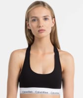 Calvin Klein Modern Cotton Unlined Bralette - Black Bras 