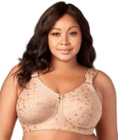Elila Jacquard Non-Underwired Bra - Mocha Bras
