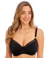 Fantasie Swim East Hampton Underwire Gathered Full Cup Bikini Top - Black Swim