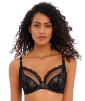 Freya Fatale Underwired Plunge Bra - Noir Bras