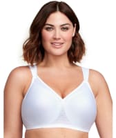 Glamorise MagicLift Seamless Support Wire-free T-Shirt Bra - White Bras