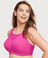 Glamorise No-Bounce Camisole Wire-free Sports Bra - Rose Violet Bras