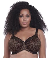 Goddess Kayla Underwire Banded Bra - Dark Leopard Bras 12G Dark Leopard