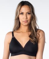 Hotmilk Ambition Triangle T-Shirt Contour Nursing Bra - Black Bras