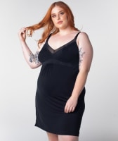 Hotmilk Dream Full Cup Maternity & Nursing Nightie - Black Camisole