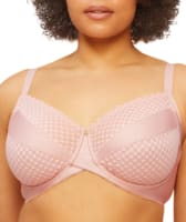Nancy Ganz Revive Maya Underwire Lace Minimiser Bra - Rose Quartz Bras