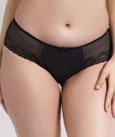 Panache Hettie Brief - Black Grey Bras 8 Black Grey