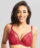 Panache Ysamin Non Padded Underwired Plunge Bra - Ruby Bras