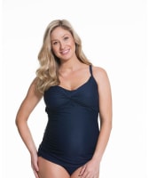 Cake Rosewater Frappe Maternity Tankini Swimwear Set - Navy Swim