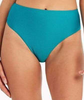 Sea Level Amazing Lace Retro High Waist Bikini Brief - Seafoam Swim 8 Seafoam