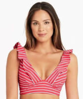 Sea Level Chamarel Bonded Frill Bikini Top - Coral Swim 8 Coral