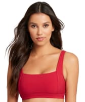 Sea Level Messina Square Neck B-DD Cup Bikini Top - Red Swim