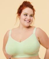 Sugar Candy Fuller Bust Seamless F-HH Cup Lounge Bra - Mint Green Bras