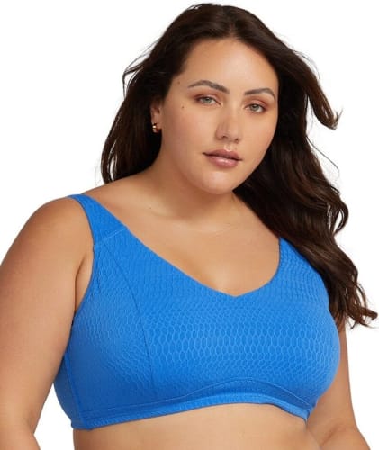 Artesands Nefertiti Raphael E-F Cup Underwire Bikini Top - Blue Swim 