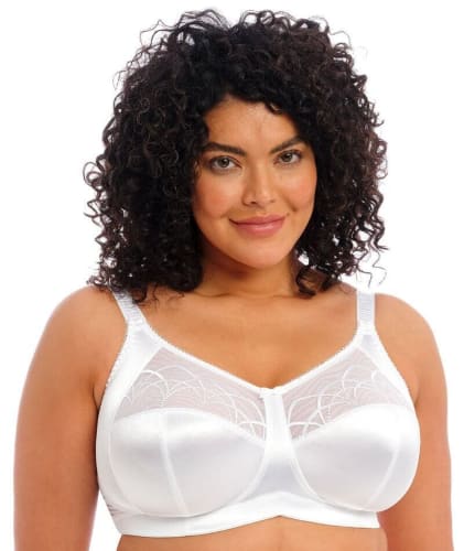 Elomi Cate Soft Cup Wire-free Bra - White Bras 