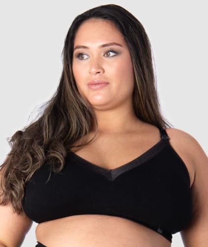 Hotmilk Caress Seamfree Bamboo Full Cup Wirefree Bra - Black Bras 
