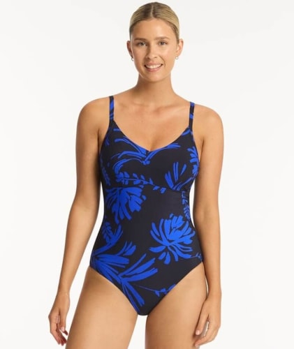 Sea Level Tradewind DD-E Cup One Piece Bralette - Night Sky Swim 
