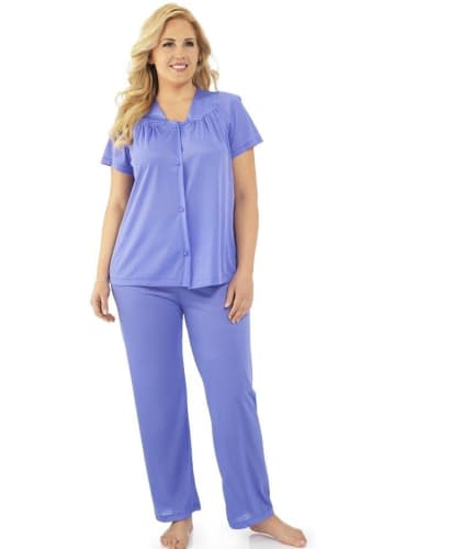 Exquisite Form Short Sleeve Pajamas Plus - Victory Violet Sleep / Lounge 