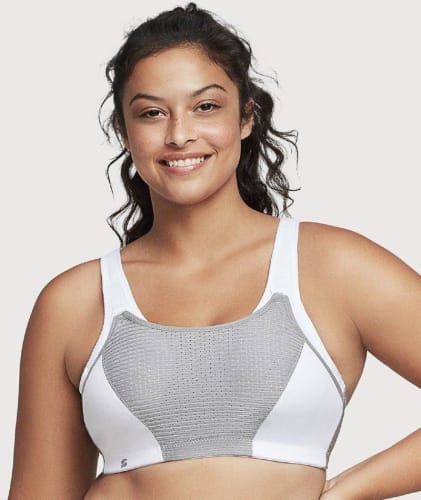 Glamorise Custom Control Sports Bra - Grey Bras 