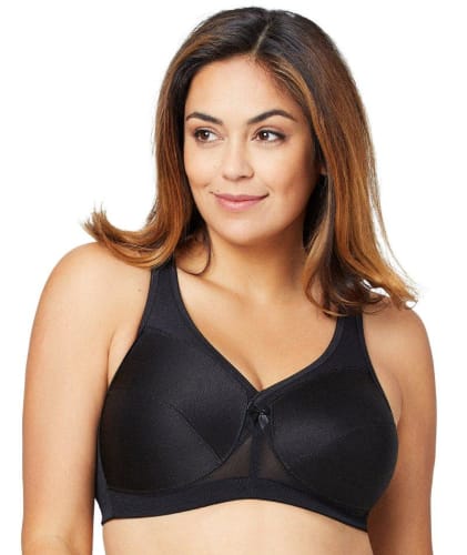 Glamorise MagicLift Active Support Bra - Black Bras 