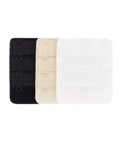 Bendon 3-Hook Bra Extenders - 3-Pack - Assorted Colours Bra Accessories 