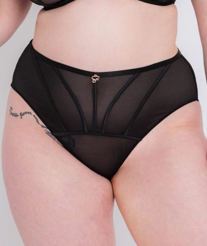 Scantilly Senses High Waist Brief - Black Knickers 