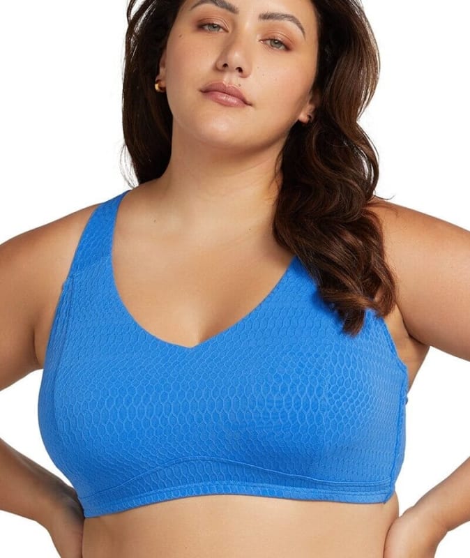 Artesands Nefertiti Raphael E-F Cup Underwire Bikini Top - Blue Swim 