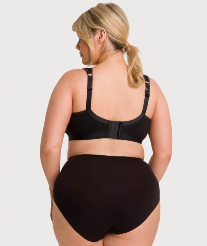 Ava & Audrey Faye Cotton Wire-free Support Bra 3 Pack - Black Bras