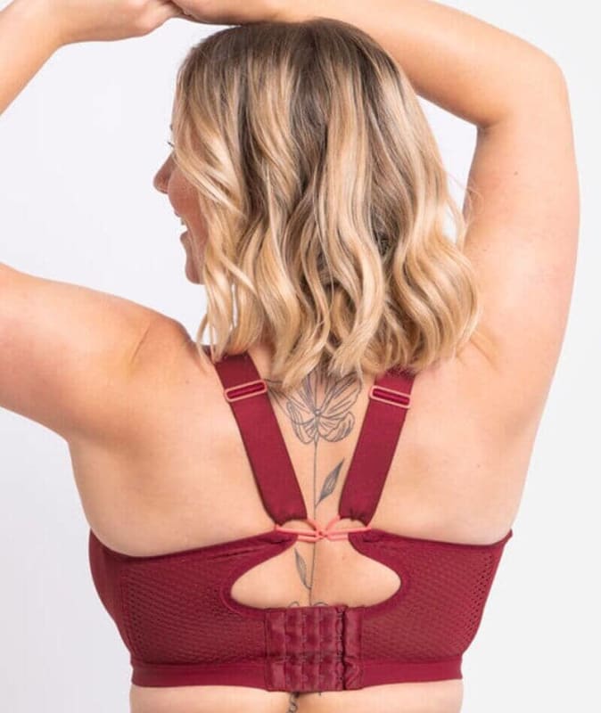 Curvy Kate Everymove Flexi-Wired Sports Bra - Beet Red/Coral Bras 