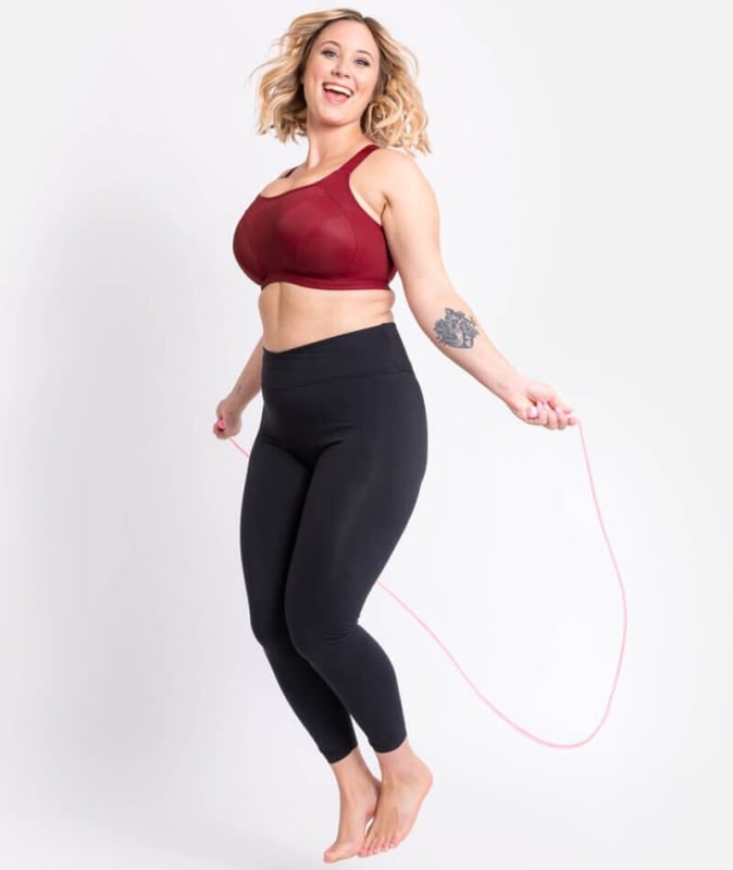 Curvy Kate Everymove Flexi-Wired Sports Bra - Beet Red/Coral Bras