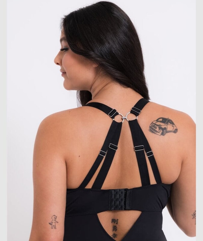 Curvy Kate Non-Stop Stretch Body - Black/Pink Bodysuits & Basques 