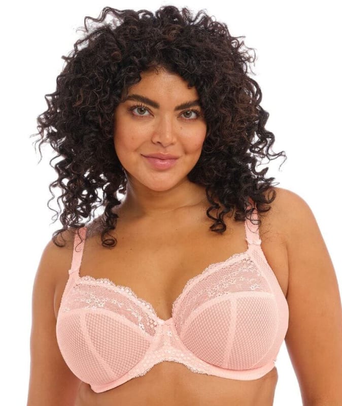 Elomi Charley Underwire Stretch Plunge Bra - Ballet Pink Bras