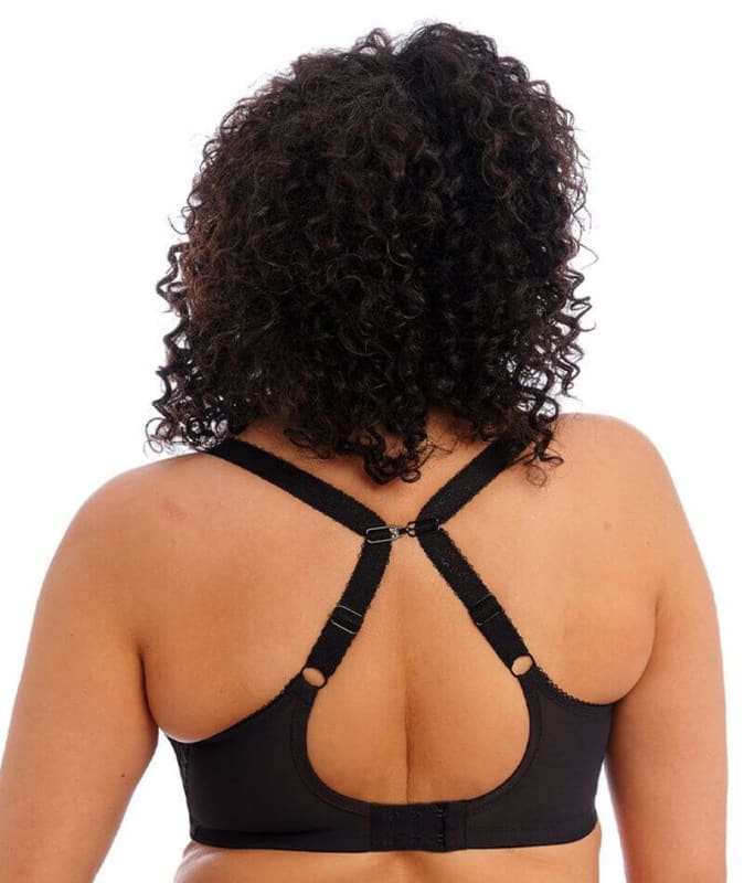 Elomi Charley Underwire Stretch Plunge Bra - Black Bras