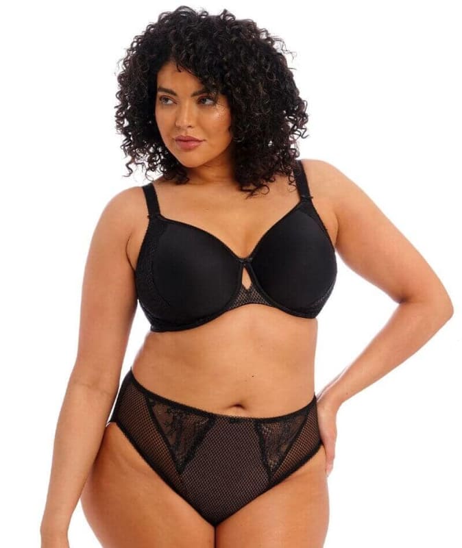 Elomi Charley Underwired Moulded Spacer Bra - Black Bras 