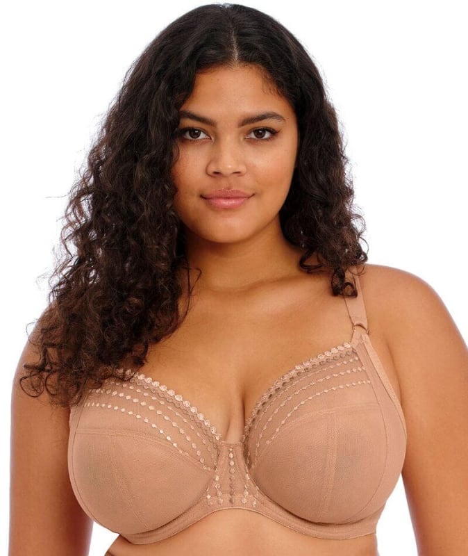 Elomi Matilda Underwired Plunge Bra - Cafe Au Lait Bras